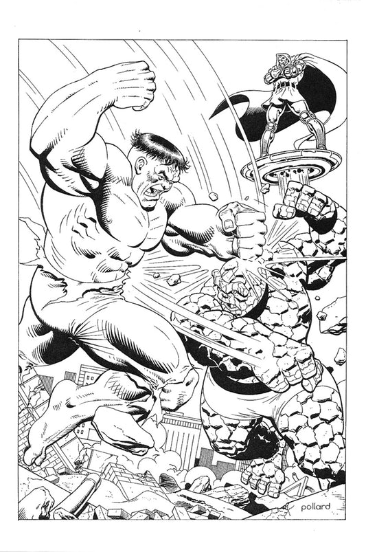 Pollard, Keith – Hulk vs Thing Illustration!