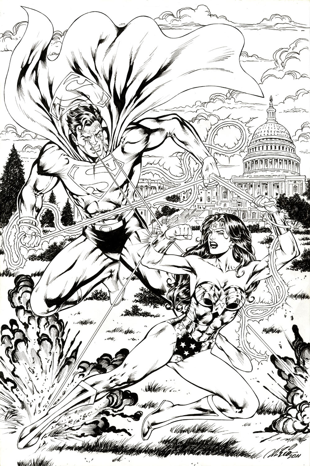 Rio, Al – Superman vs Wonder Woman Convention Print Art!