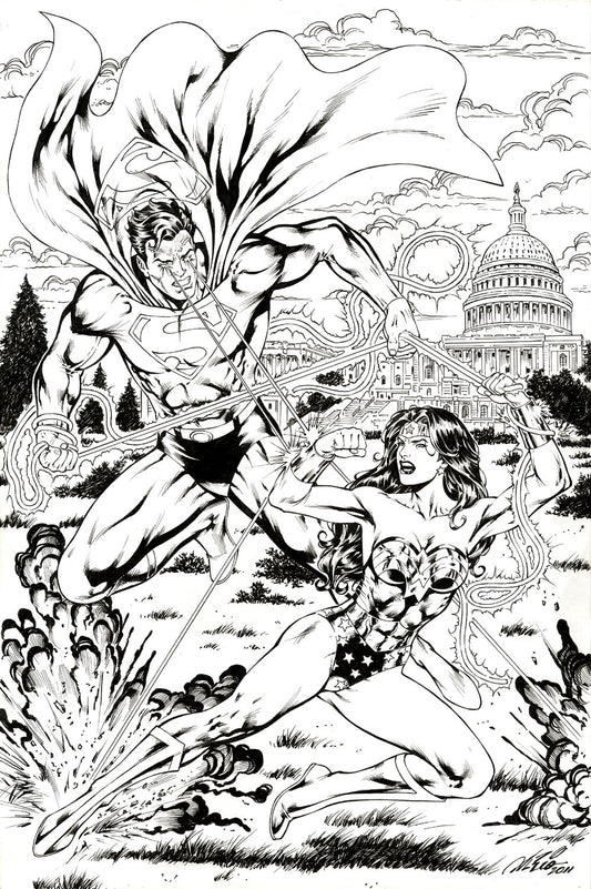 Rio, Al – Superman vs Wonder Woman Convention Print Art!
