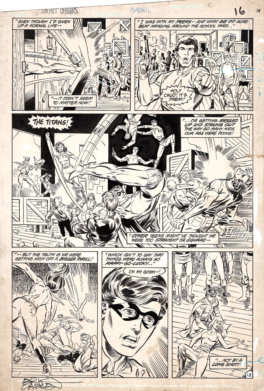 Larsen, Erik - Secret Origins #13 p.12 - Teen Titans!