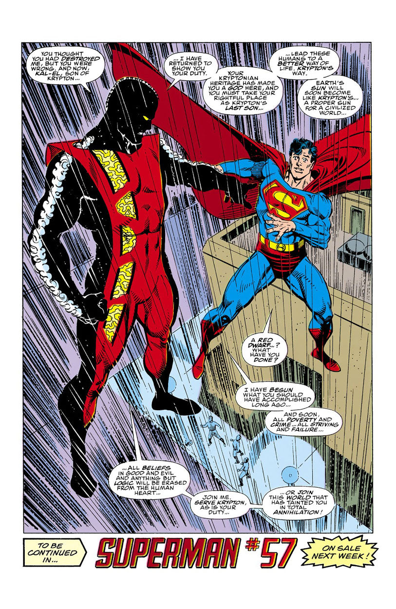 Jurgens, Dan – Superman: Man of Steel #1 p.40 - Eradicator Birth Page!