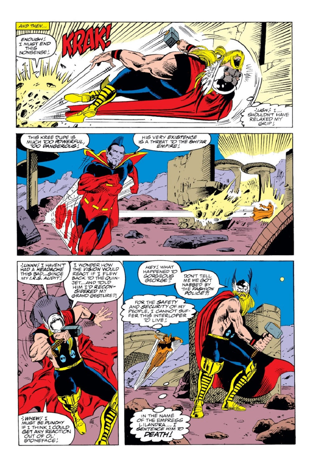 Olliffe, Pat - Thor #445 p.13 - Thor vs Gladiator!