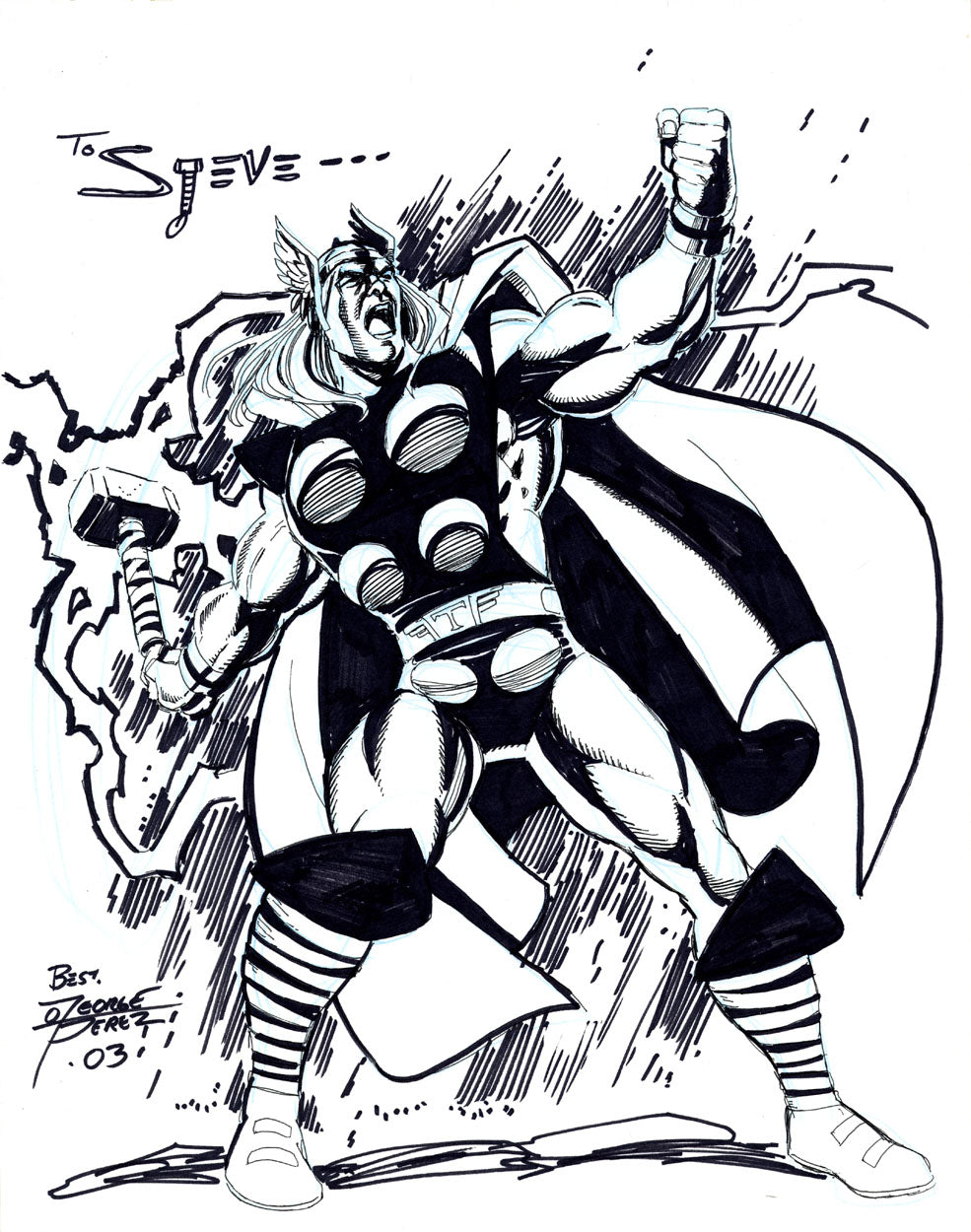 Pérez, George - Thor Illustration 2003!