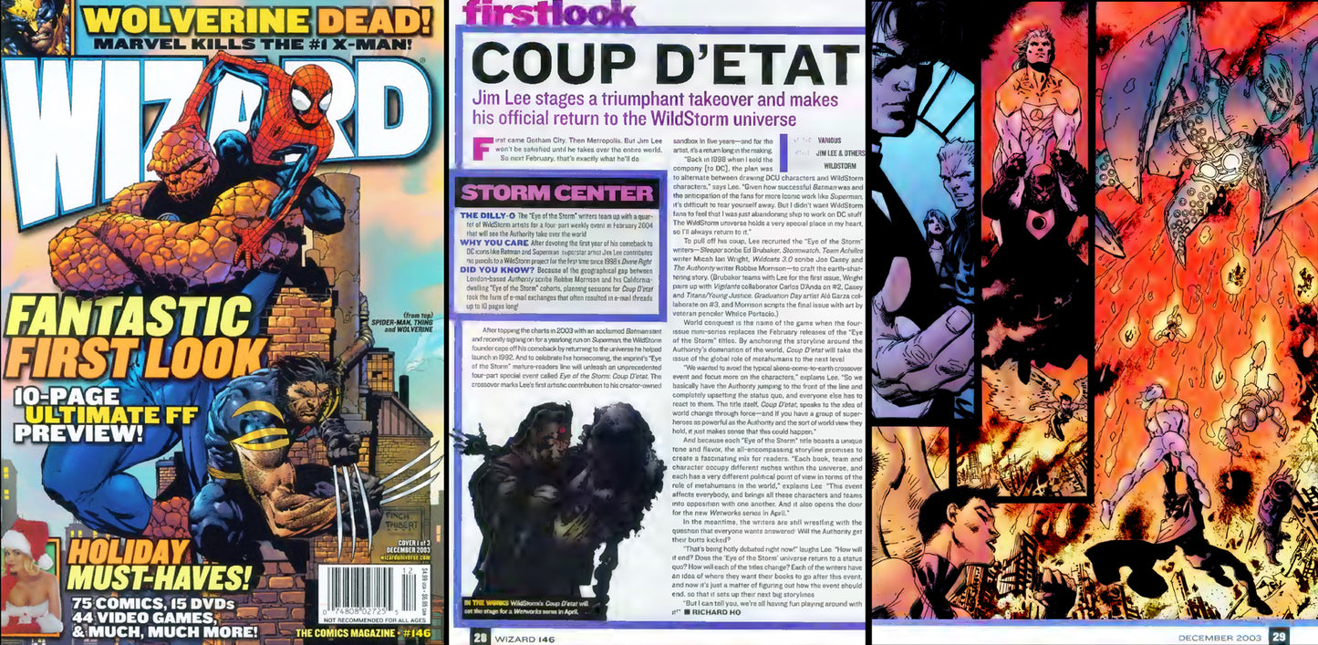 Lee, Jim - Wizard Magazine #146 p.29 Coup d'Etat Promo!