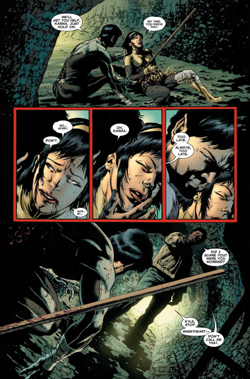 Astonishing X-Men #49 p.02 - Karma Dies?!?
