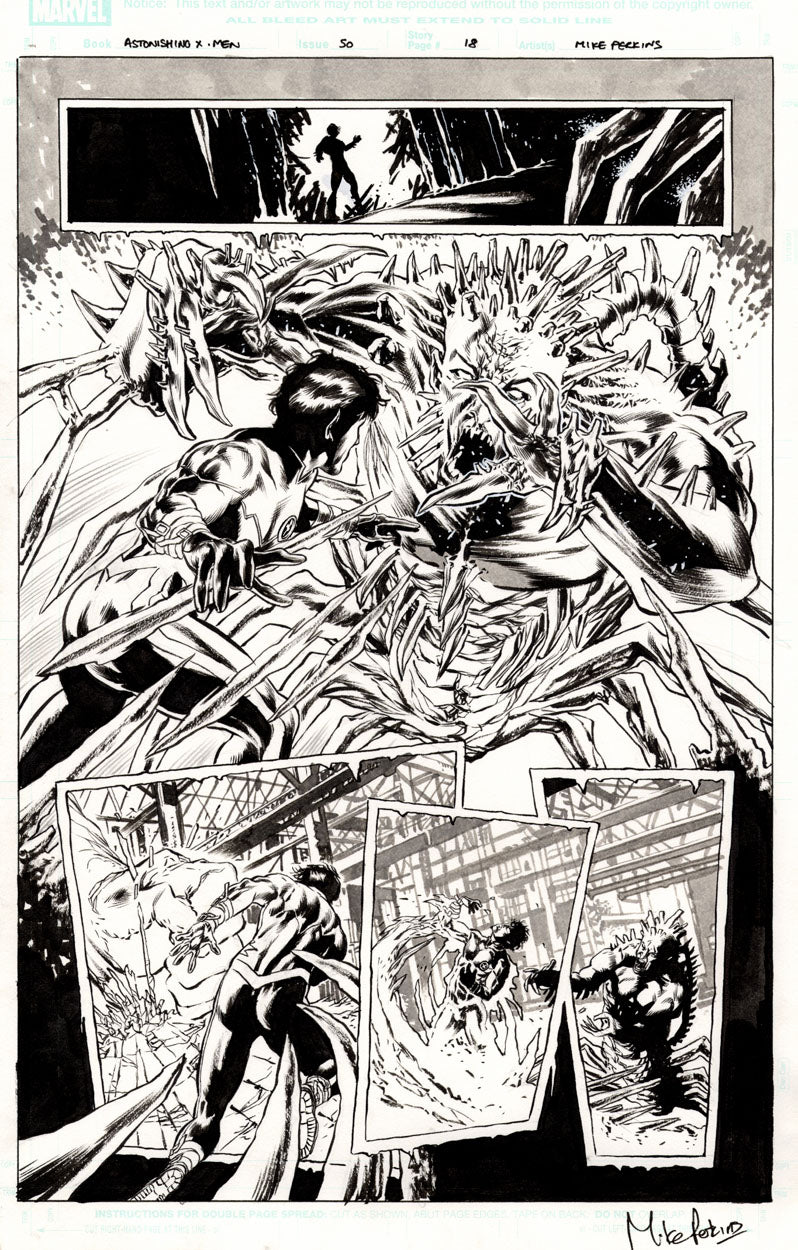 Astonishing X Men 50 P 18 Northstar And Iceman Comic Book Art Gallery