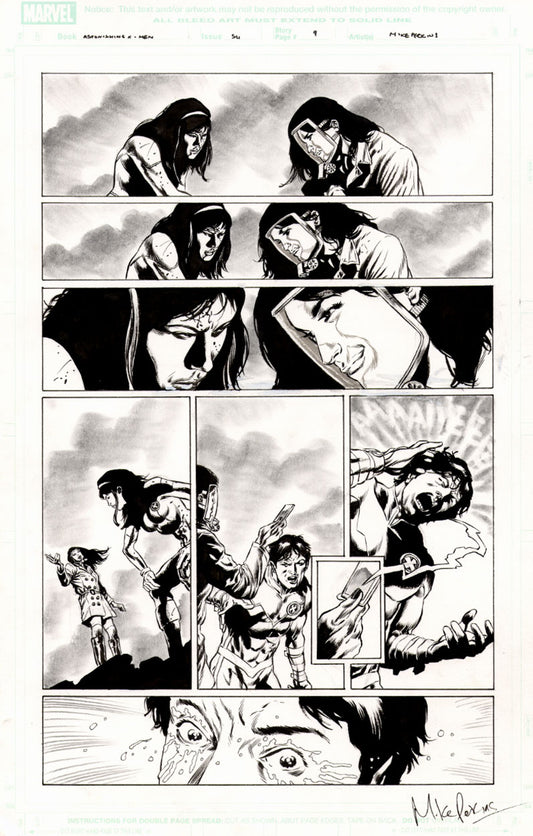 Astonishing X-Men #54 p.09 - Hatchi Blinds Northstar!