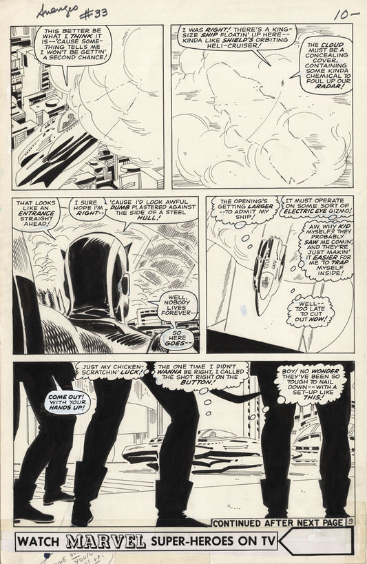Heck, Don – Avengers #33 p.9 – Hawkeye !