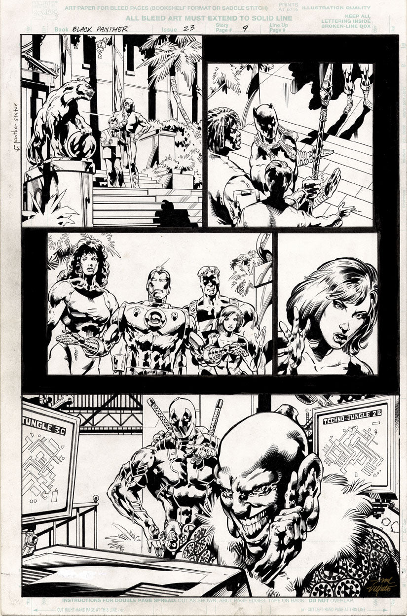Velluto, Sal – Black Panther #23 p.09 - Deadpool!