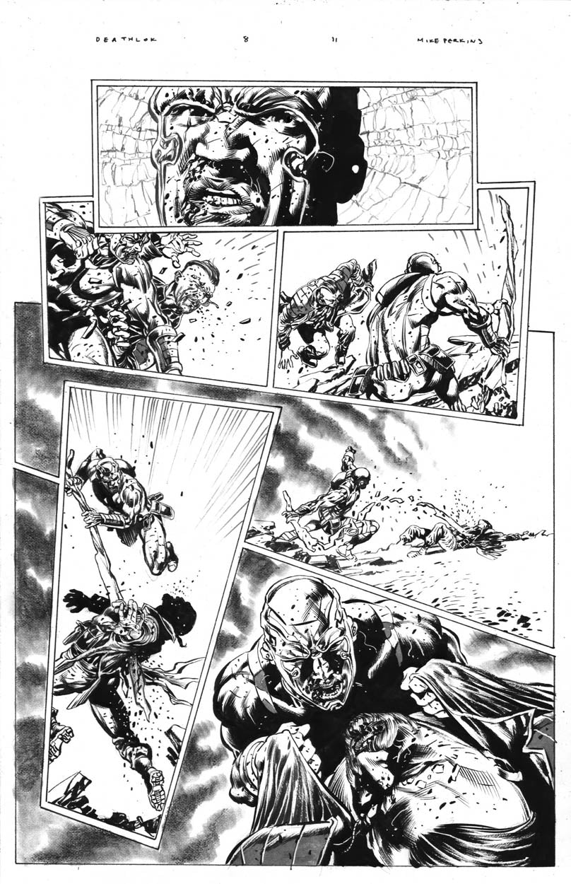 Deathlok #8 p.11 - Deathlok vs Seraph!