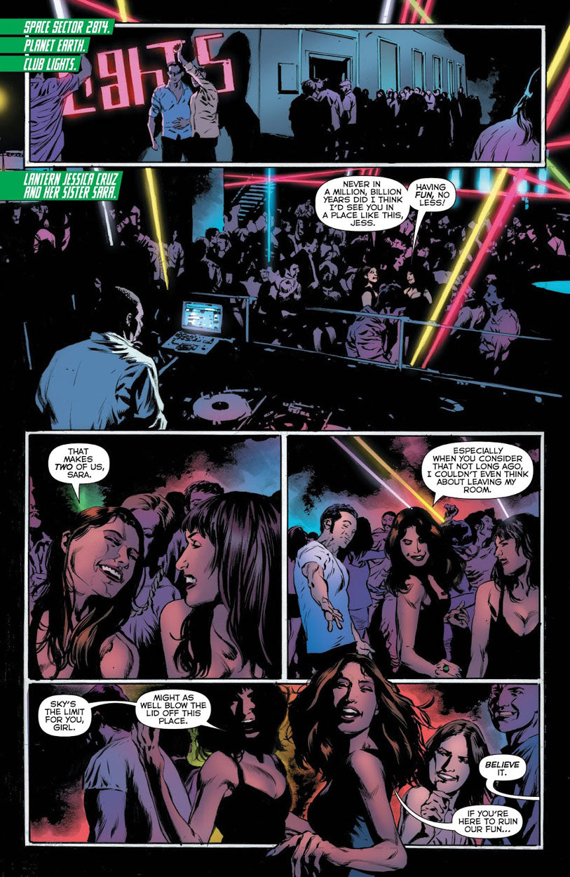 Green Lanterns #50 p.10 - Jessica Parties!