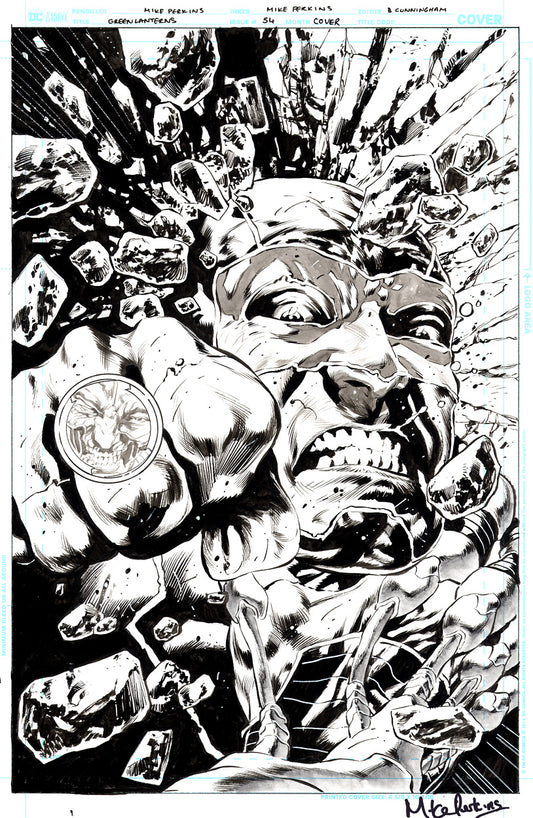 Green Lanterns #54 Cover - Cyborg Superman!