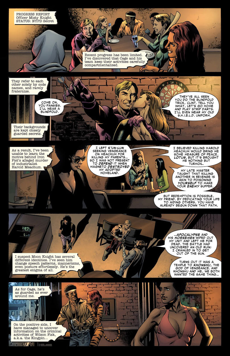 House of M: Avengers #2 p.15 - Tigra & Iron Fist!