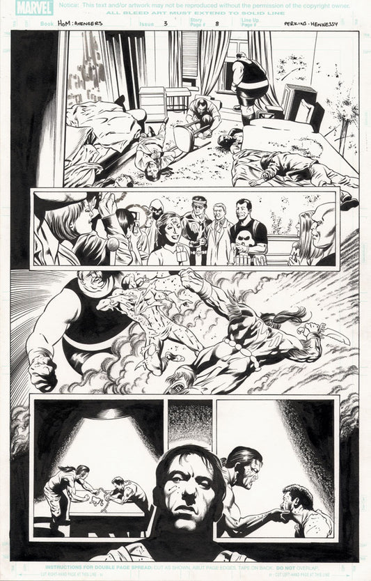 House of M: Avengers #3 p.08 - Punisher, Blob & Thunderbird!