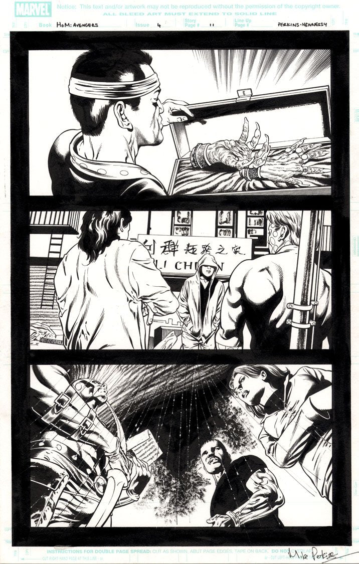 House of M: Avengers #4 p.11 - Shang-Chi & Hawkeye!
