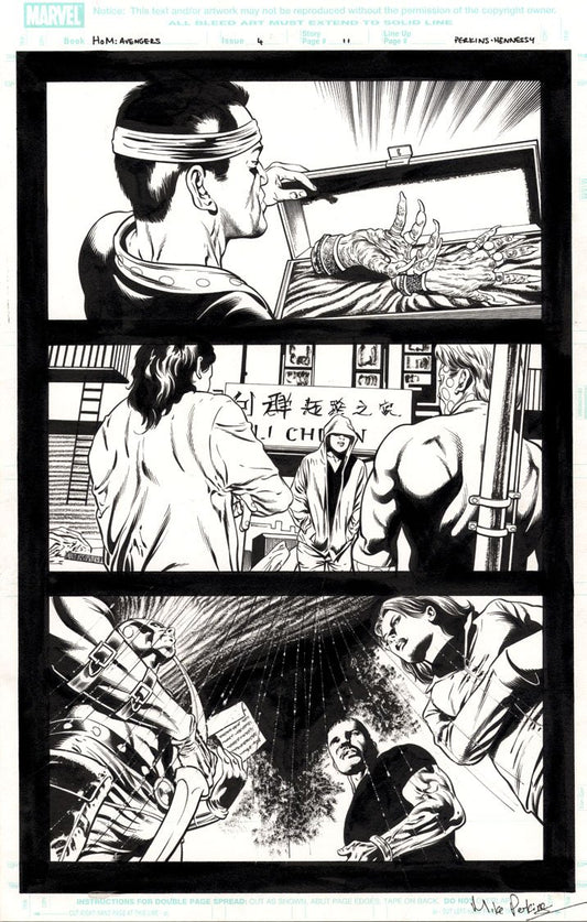 House of M: Avengers #4 p.11 - Shang-Chi & Hawkeye!