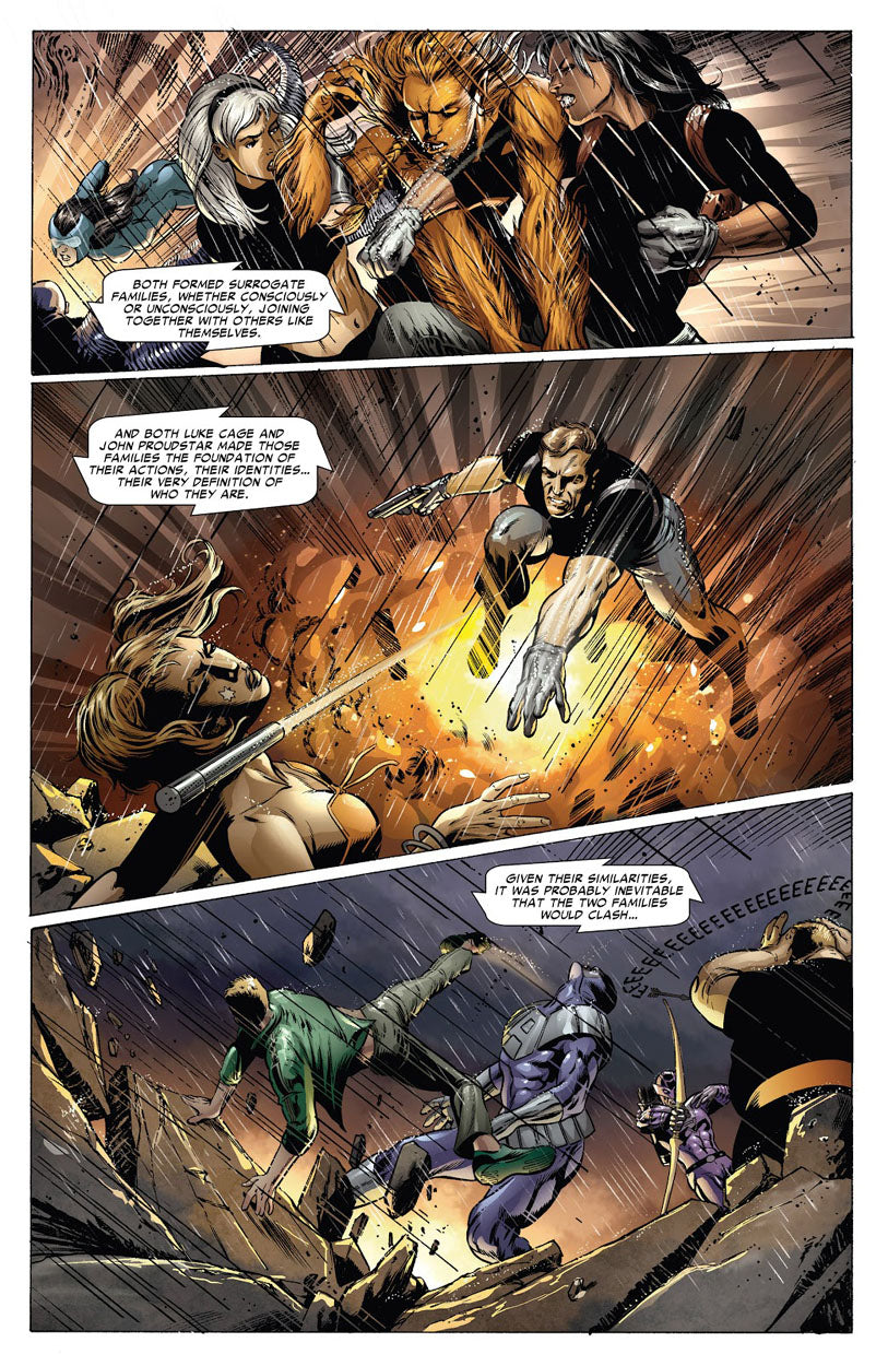 House of M: Avengers #5 p.15 - Black Cat & Iron Fist!