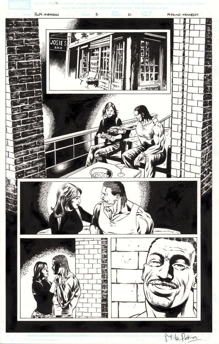 House of M: Avengers #5 p.21 - Luke Cage & Misty!