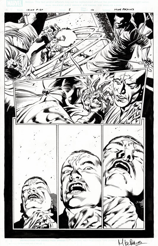 Iron Fist #5 p.14 - Choshin at The One's Mercy!