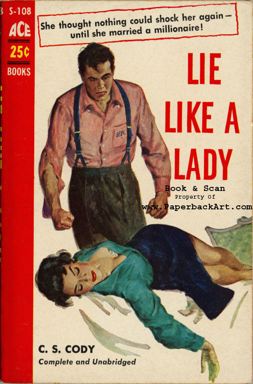 Kane, Harry - Lie Like A Lady - 1955 (Ace S-108) - Sexy Dame!