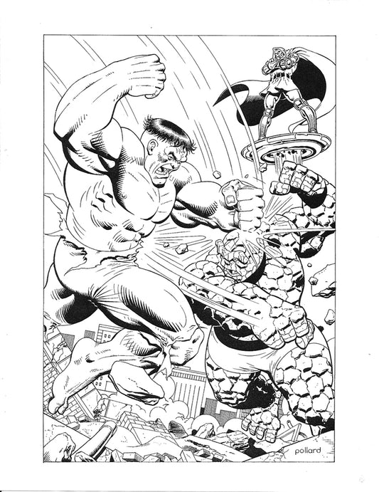 Pollard, Keith – Hulk vs Thing Illustration!