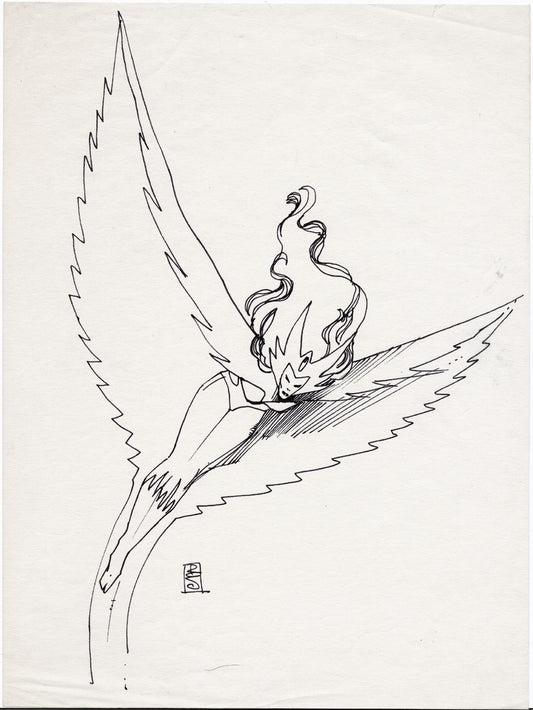 Sienkiewicz, Bill –  Early 80's Snowbird Illustration !