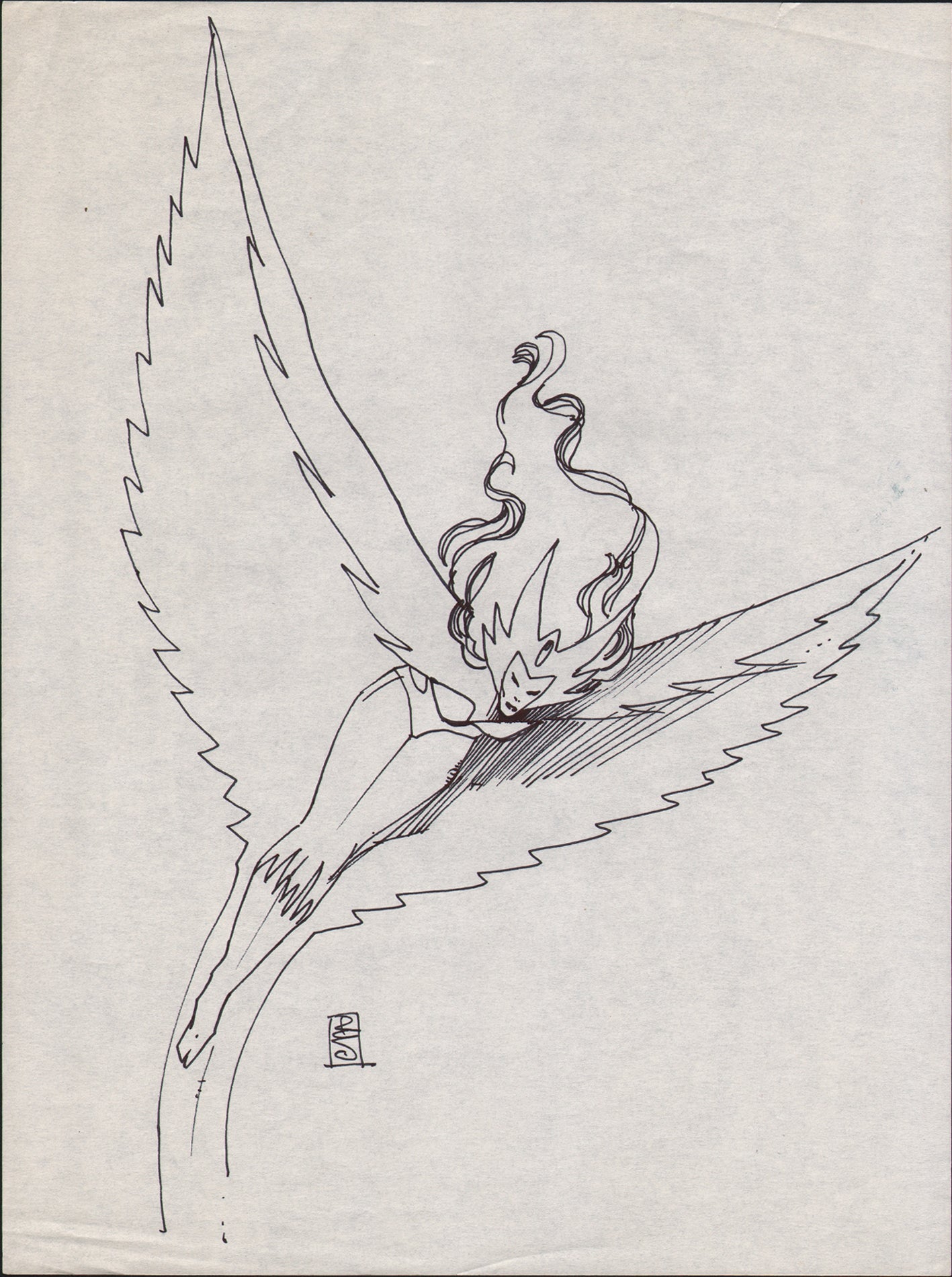 Sienkiewicz, Bill –  Early 80's Snowbird Illustration !
