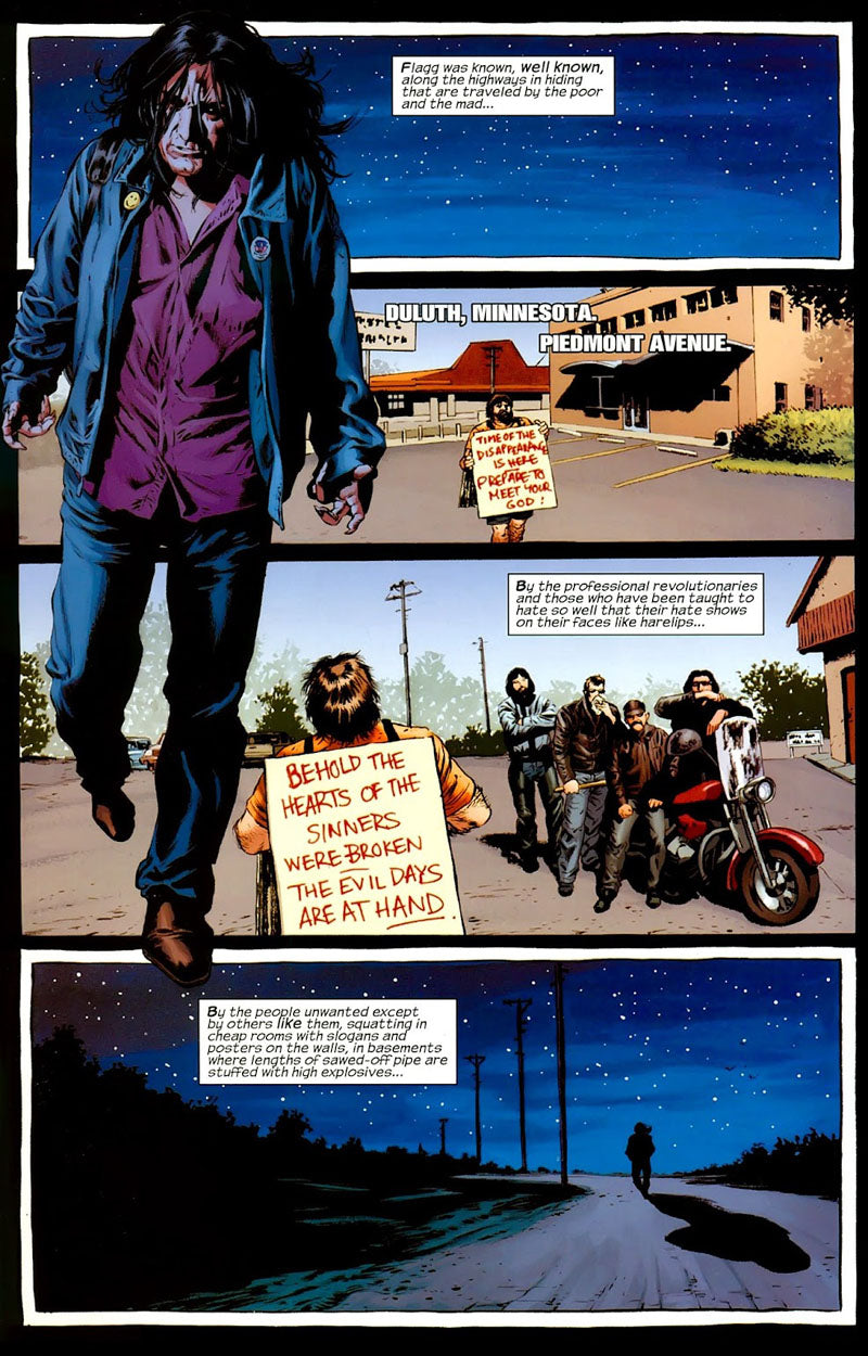 The Stand: Captain Trips #5 p.10 - 1st Full Randall Flagg Physical App!