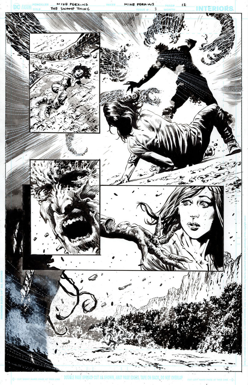 The Swamp Thing #3 p.12 - Woodrue Saves Jennifer!