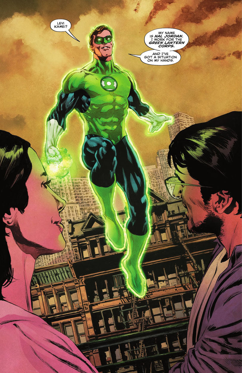 The Swamp Thing #13 p.23 - Green Lantern Splash !