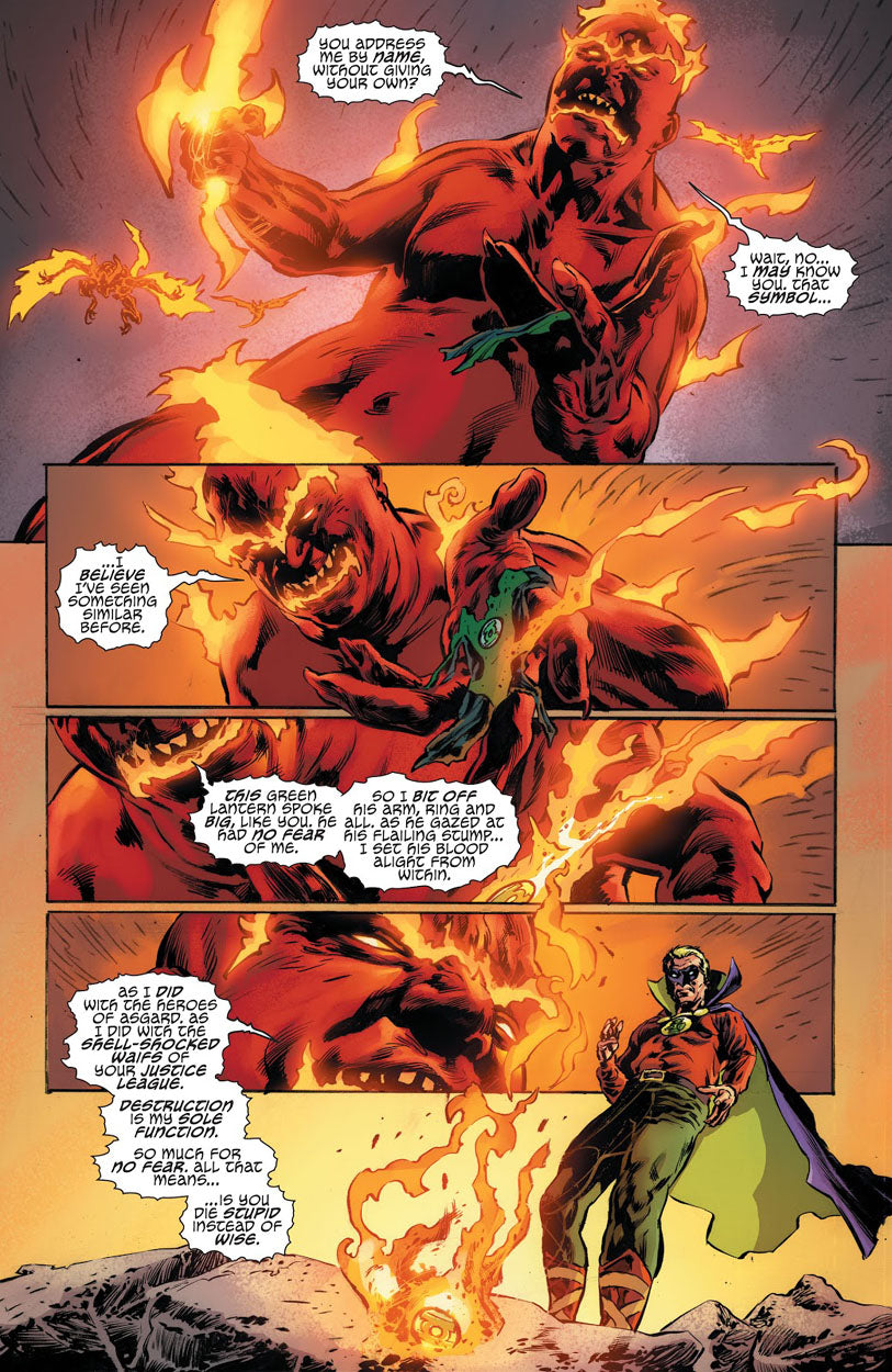Dark Multiverse: Crisis #1 p.08 - Surtur Mocks Green Lantern!