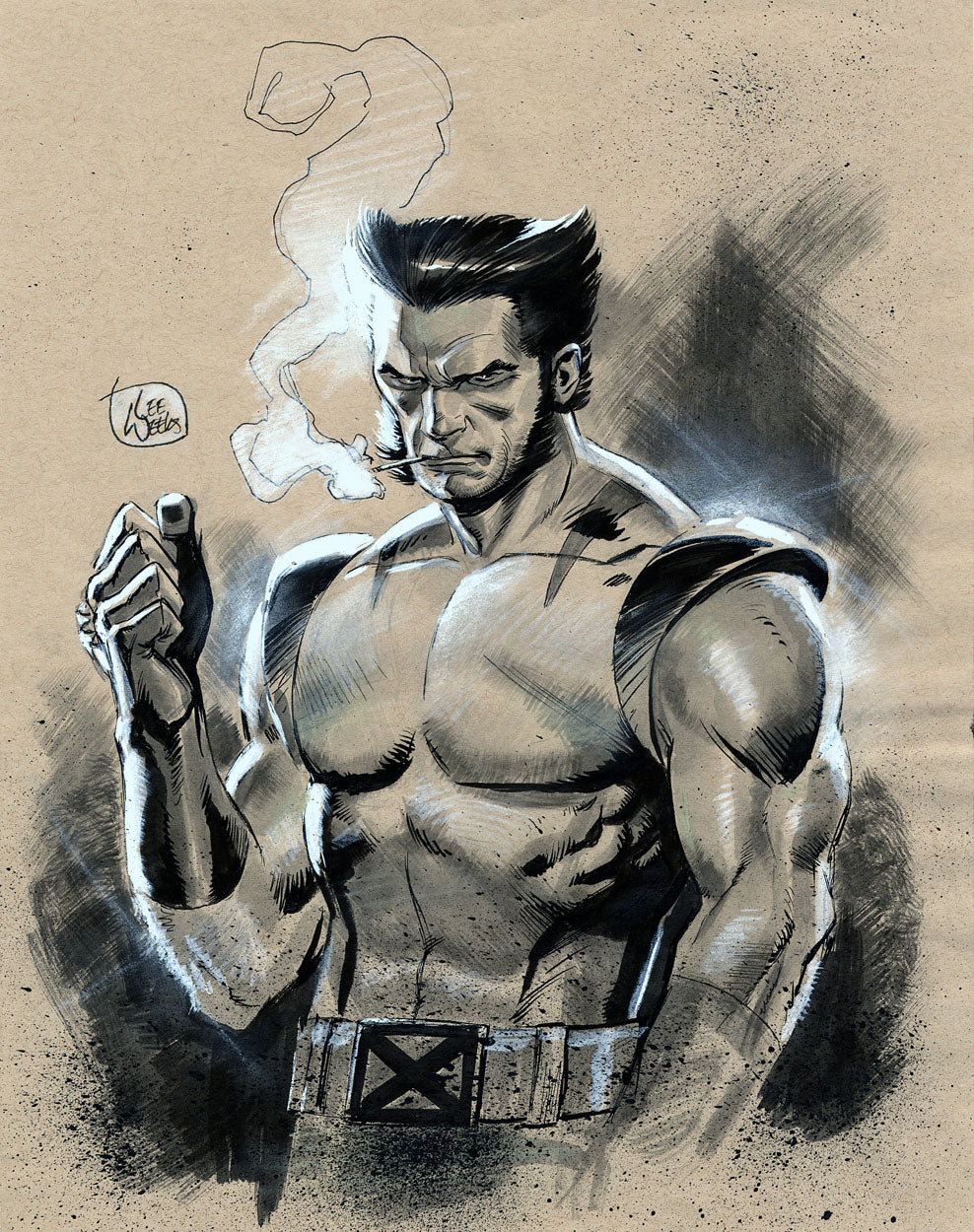 Weeks, Lee – Wolverine Illustration